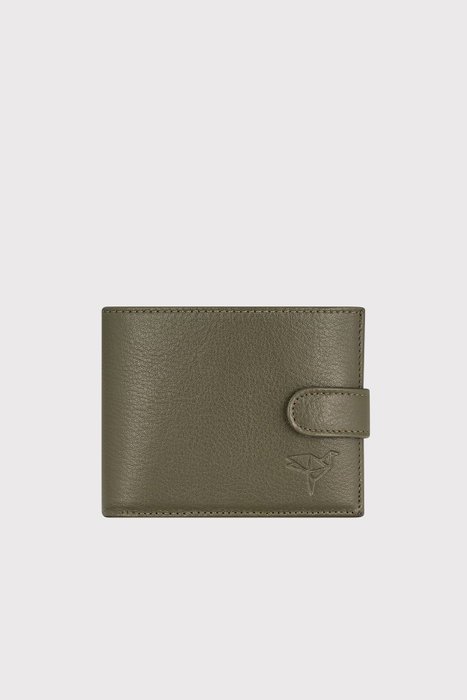 Zoozie Bags Cartera Chelsea Verde Piel Auténtica para Hombre Elegante Sofisticada Lujosa
